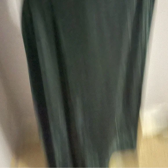 Soprano green velvet off the shoulder high low hem party dress wedding guest L - Picture 4 of 8
